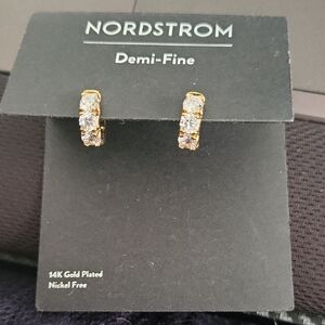 Nordstrom Demi-Fine Gold and Silver Earrings‎